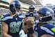 SEATTLE, WA - OCTOBER 29: Tight end Jimmy Graham #88 of the Seattle Seahawks celebrates his touchdown with 21 seconds left in the game with Russell Wilson #3 against the Houston Texans at CenturyLink Field on October 29, 2017 in Seattle, Washington. (Photo by Jonathan Ferrey/Getty Images)