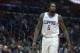 Los Angeles Clippers center DeAndre Jordan during the first half of an NBA basketball game against the Utah Jazz Tuesday, Oct. 24, 2017, in Los Angeles. (AP Photo/Kyusung Gong)