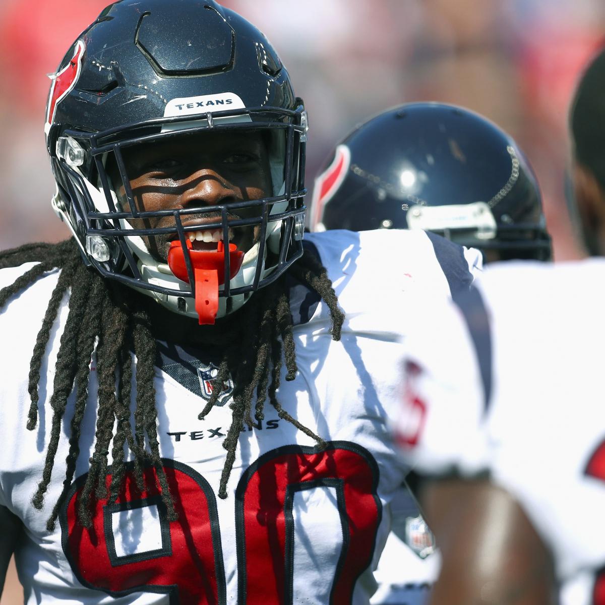 Jadeveon Clowney Wears Prison Jumpsuit to Texans' Halloween Party