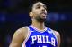 TORONTO, ON - OCTOBER 21: Jahlil Okafor #8 of the Philadelphia 76ers looks on during the first half of an NBA game against the Toronto Raptors at Air Canada Centre on October 21, 2017 in Toronto, Canada. NOTE TO USER: User expressly acknowledges and agrees that, by downloading and or using this photograph, User is consenting to the terms and conditions of the Getty Images License Agreement. (Photo by Vaughn Ridley/Getty Images)