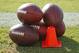 DAVIE, FL - AUGUST 10: Footballs on the turf of the Miami Dolphins field during the teams training camp on August 10, 2016 at the Miami Dolphins training facility in Davie, Florida. (Photo by Joel Auerbach/Getty Images)
