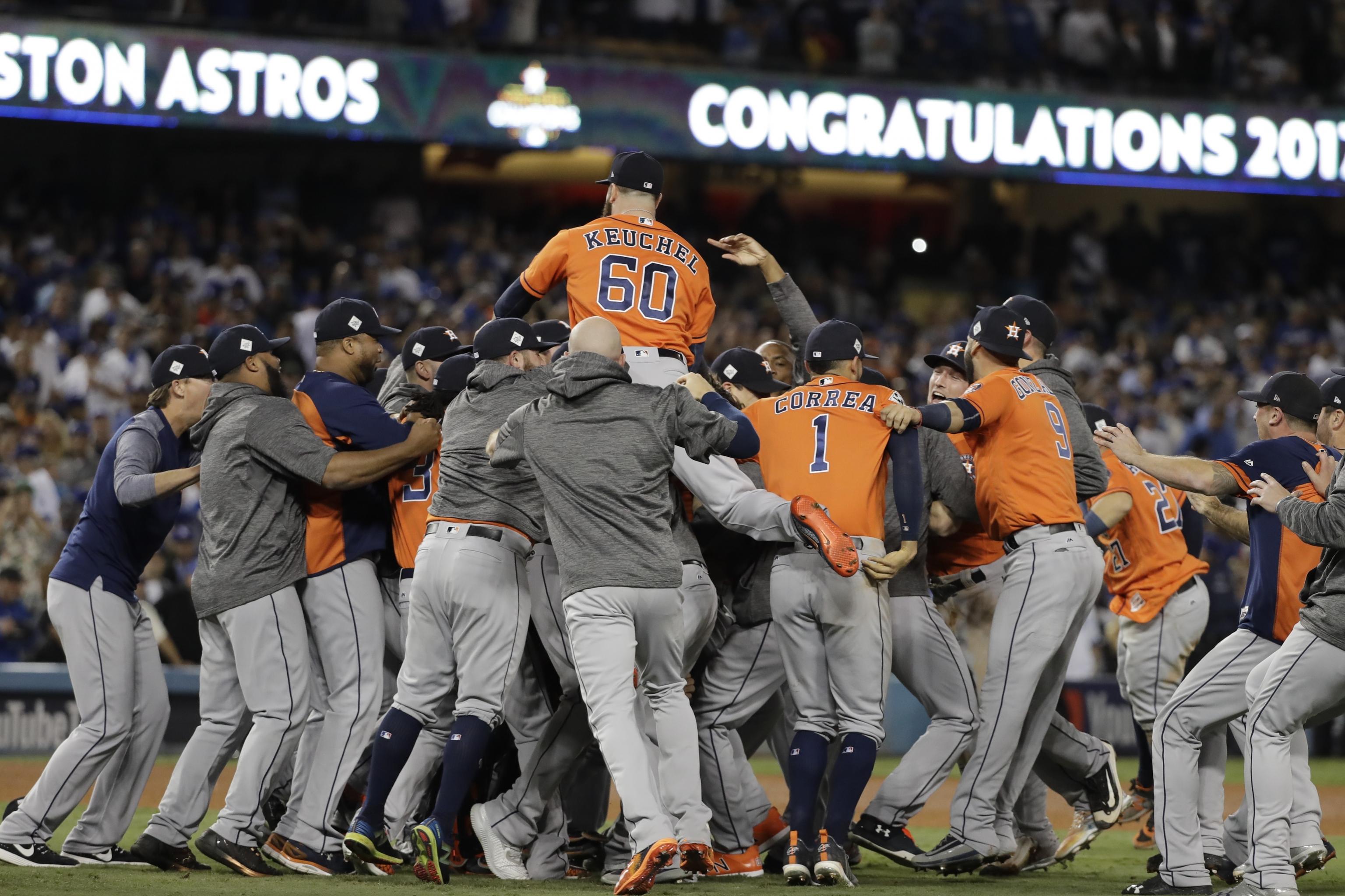 Houston Astros celebrate World Series win; White House visit uncertain -  Saudi Gazette