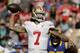 San Francisco 49ers quarterback Colin Kaepernick passes against the Los Angeles Rams during the first half of an NFL football game Saturday, Dec. 24, 2016, in Los Angeles. (AP Photo/Jae C. Hong)