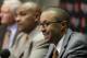 Executive Vice President of Football Operations Sashi Brown, right, addresses the media during a news conference, Wednesday, Jan. 13, 2016, in Berea, Ohio. (AP Photo/Tony Dejak)