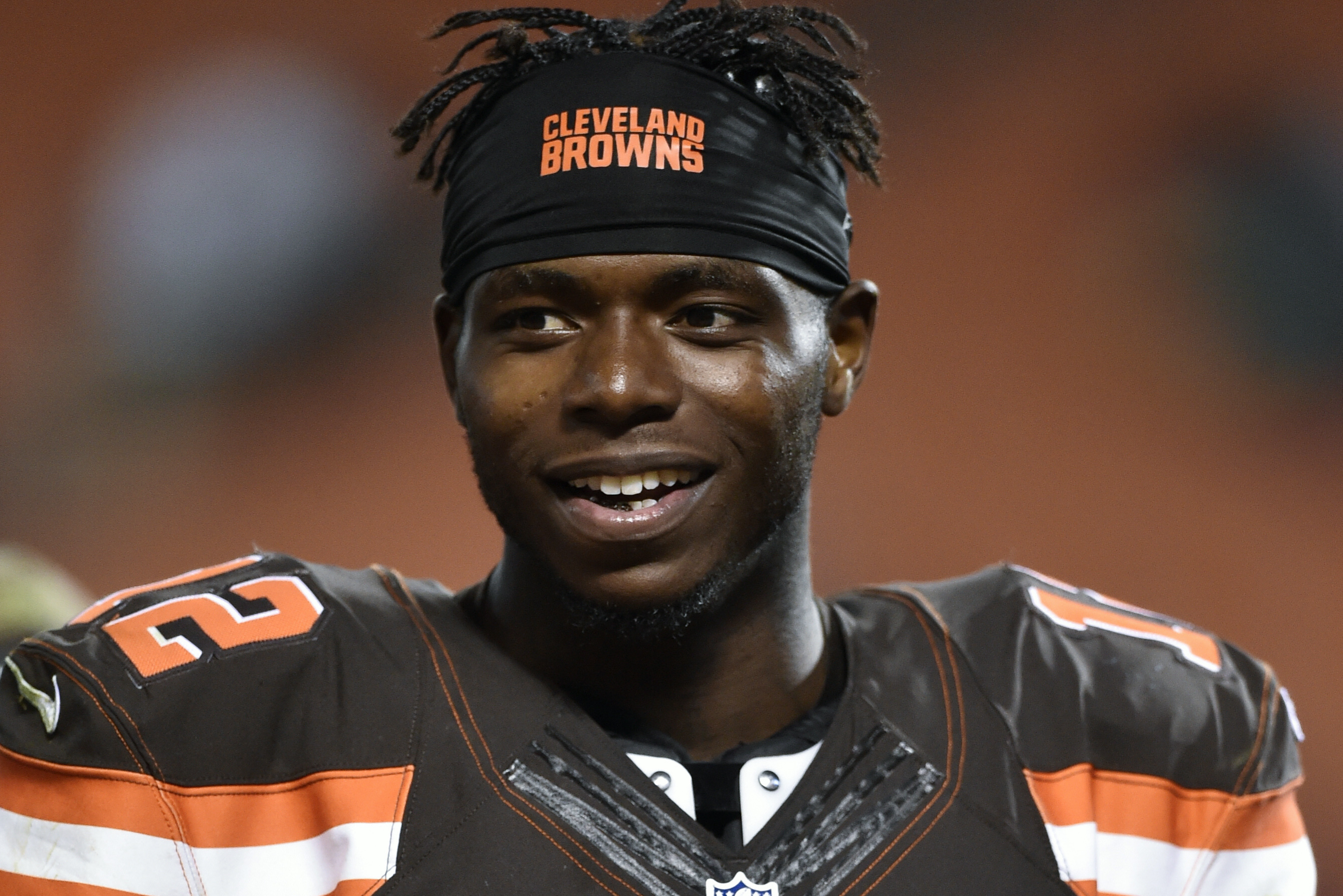 Josh Gordon Cleveland Browns Player-Issued #12 Brown Color