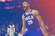 Philadelphia 76ers' Ben Simmons (25) is seen in action during an NBA basketball game against the Atlanta Hawks, Wednesday, Nov. 1, 2017, in Philadelphia. (AP Photo/Michael Perez)