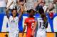 CARY, NC - OCTOBER 22: Christen Press #23 of USA reacts after scoring a goal against Korea Republic during their game at WakeMed Soccer Park on October 22, 2017 in Cary, North Carolina. (Photo by Grant Halverson/Getty Images)