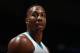 MINNEAPOLIS, MN - NOVEMBER 5: Dwight Howard #12 of the Charlotte Hornets reacts to a play during the game against the Minnesota Timberwolves on November 5, 2017 at Target Center in Minneapolis, Minnesota. NOTE TO USER: User expressly acknowledges and agrees that, by downloading and or using this Photograph, user is consenting to the terms and conditions of the Getty Images License Agreement. Mandatory Copyright Notice: Copyright 2017 NBAE (Photo by David Sherman/NBAE via Getty Images)
