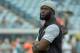 Jacksonville Jaguars running back Leonard Fournette watches players warm up during before an NFL football game, Sunday, Nov. 5, 2017, in Jacksonville, Fla. (AP Photo/Phelan M. Ebenhack)
