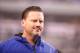 EAST RUTHERFORD, NJ - NOVEMBER 05:  head coach Ben McAdoo of the New York Giants looks on after a 51-17 loss against the Los Angeles Rams after their game at MetLife Stadium on November 5, 2017 in East Rutherford, New Jersey.  (Photo by Al Bello/Getty Images)