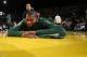 Milwaukee, WI - OCTOBER 26: Greg Monroe #15 of the Milwaukee Bucks stretches prior to the game against the Boston Celtics on October 26, 2017 at the UW-Milwaukee Panther Arena in Milwaukee, Wisconsin. NOTE TO USER: User expressly acknowledges and agrees that, by downloading and or using this Photograph, user is consenting to the terms and conditions of the Getty Images License Agreement. Mandatory Copyright Notice: Copyright 2017 NBAE (Photo by Gary Dineen/NBAE via Getty Images)
