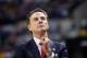 INDIANAPOLIS, IN - MARCH 19: Head coach Rick Pitino of the Louisville Cardinals reacts to their 69-73 loss to the Michigan Wolverines during the second round of the 2017 NCAA Men's Basketball Tournament at the Bankers Life Fieldhouse on March 19, 2017 in Indianapolis, Indiana. (Photo by Joe Robbins/Getty Images)