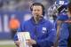New York Giants head coach Ben McAdoo looks on during the second half of an NFL football game against the Los Angeles Rams Sunday, Nov. 5, 2017, in East Rutherford, N.J. (AP Photo/Bill Kostroun)