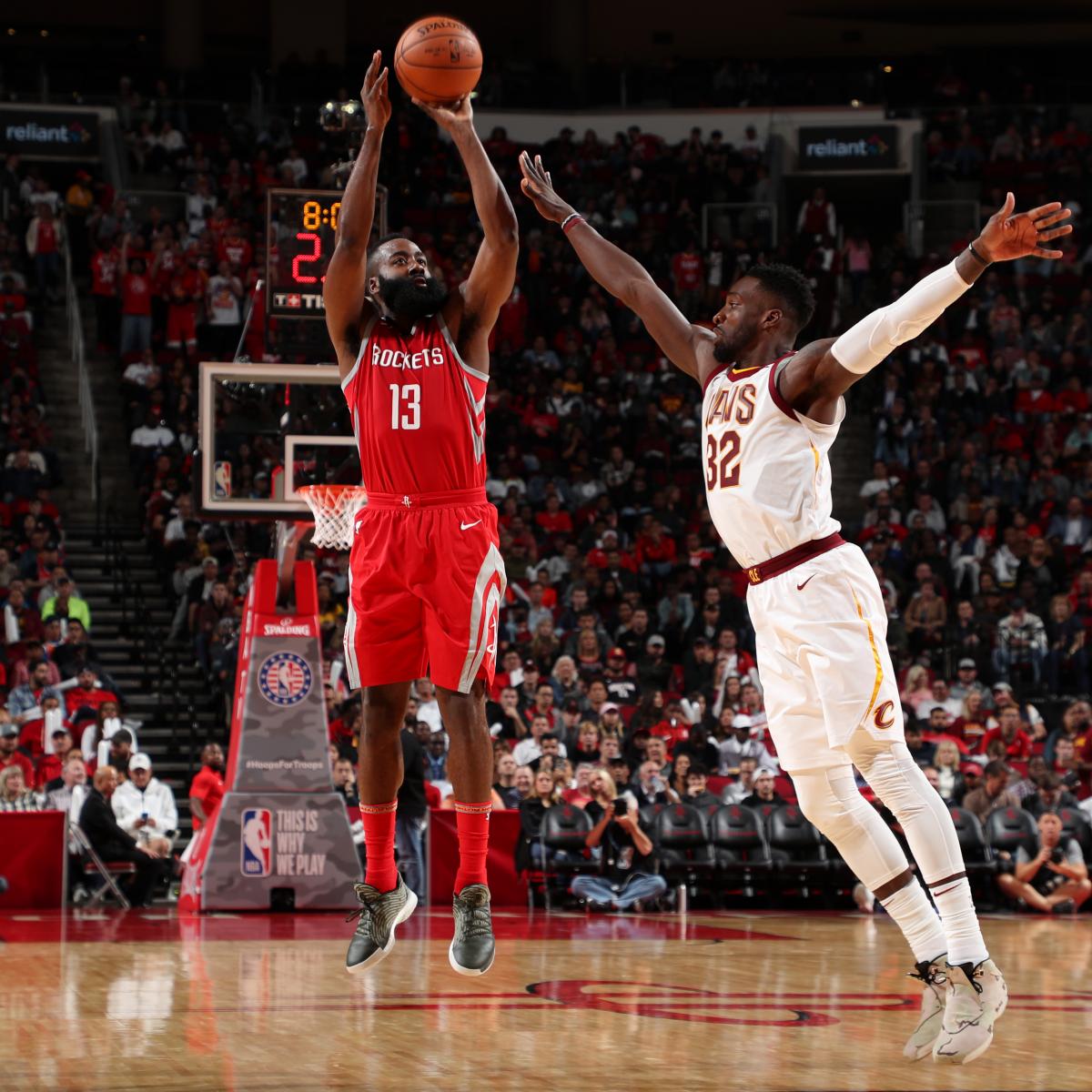 James Harden Triple-Double Pushes Rockets to Win over LeBron James, Cavaliers ...