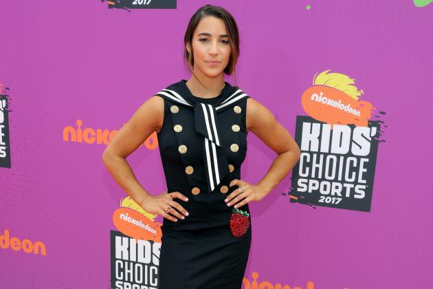 LOS ANGELES, CA - JULY 13:  Olympic gymnast Aly Raisman attends Nickelodeon Kids' Choice Sports Awards 2017 at Pauley Pavilion on July 13, 2017 in Los Angeles, California.  (Photo by Neilson Barnard/Getty Images)
