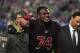GLENDALE, AZ - NOVEMBER 09: Offensive tackle D.J. Humphries #74 of the Arizona Cardinals is carried off the field in the in the first half of the game against the Seattle Seahawks at University of Phoenix Stadium on November 9, 2017 in Glendale, Arizona. (Photo by Norm Hall/Getty Images)