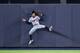 NEW YORK, NY - OCTOBER 03: Byron Buxton #25 of the Minnesota Twins hits the wall after making a catch against the New York Yankees during the American League Wild Card Game at Yankee Stadium on October 3, 2017 in the Bronx borough of New York City. (Photo by Brace Hemmelgarn/Minnesota Twins/Getty Images)*** Local Caption *** Byron Buxton