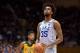 DURHAM, NC - NOVEMBER 04: Marvin Bagley III #35 of the Duke Blue Devils concentrates at the free-throw line against the Bowie State Bulldogs at Cameron Indoor Stadium on November 4, 2017 in Durham, North Carolina. (Photo by Lance King/Getty Images)