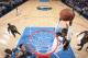 DALLAS, TX - OCTOBER 18: Nerlens Noel #3 of the Dallas Mavericks dunks the ball against the Atlanta Hawks at the American Airlines Center in Dallas, Texas on October 18, 2017. NOTE TO USER: User expressly acknowledges and agrees that, by downloading and/or using this photograph, user is consenting to the terms and conditions of the Getty Images License Agreement. Mandatory Copyright Notice: Copyright 2017 NBAE (Photo by Glenn James/NBAE via Getty Images)