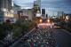 Runners start the Rock 'n' Roll Las Vegas Marathon along the Strip, Sunday, Nov. 12, 2017, in Las Vegas. (AP Photo/John Locher)