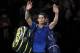 Rafael Nadal of Spain waves to supporters after losing his singles tennis match against David Goffin of Belgium at the ATP World Finals at the O2 Arena in London, Monday, Nov. 13, 2017. (AP Photo/Kirsty Wigglesworth)