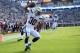 Los Angeles Chargers running back Austin Ekeler (30) runs in the end zone for a touchdown against the Jacksonville Jaguars during the first half of an NFL football game, Sunday, Nov. 12, 2017, in Jacksonville, Fla. (AP Photo/Phelan M. Ebenhack)