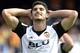 Valencia's Portuguese forward Goncalo Guedes gestures after missing an attempt on goal during the Spanish league footbal match Valencia CF vs Club Deportivo Leganes SAD at the Mestalla stadium in Valencia on November 4, 2017. / AFP PHOTO / JOSE JORDAN (Photo credit should read JOSE JORDAN/AFP/Getty Images)