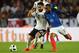 France's Alexandre Lacazette (R) and Germany's midfielder Ilkay Guendogan vie for the ball during the international friendly football match Germany against France in Cologne on November 14, 2017. / AFP PHOTO / PATRIK STOLLARZ (Photo credit should read PATRIK STOLLARZ/AFP/Getty Images)
