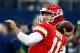 ARLINGTON, TX - NOVEMBER 05: Alex Smith #11 of the Kansas City Chiefs wamrs up before the game against the Dallas Cowboys at AT&T Stadium on November 5, 2017 in Arlington, Texas. (Photo by Ron Jenkins/Getty Images)