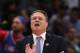 CHICAGO, IL - NOVEMBER 14: Head coach Bill Self of the Kansas Jayhawks encourages his team against the Kentucky Wildcats during the State Farm Champions Classic at the United Center on November 14, 2017 in Chicago, Illinois. (Photo by Jonathan Daniel/Getty Images)