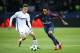PARIS, FRANCE - OCTOBER 31: Neymar Jr of PSG, Pieter Gerkens of Anderlecht (left) during the UEFA Champions League group B match between Paris Saint-Germain (PSG) and RSC Anderlecht at Parc des Princes on October 31, 2017 in Paris, France. (Photo by Jean Catuffe/Getty Images)