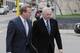 NFL Commissioner Roger Goodell, left, and Dallas Cowboys owner Jerry Jones arrive at the federal courthouse Tuesday, April 19, 2011 in Minneapolis where the NFL and its locked-out football players continue court-ordered mediation. This begins the second week of meetings between the two sides since March 11, when the old collective bargaining agreement expired, the union dissolved and the lockout began. (AP Photo/Jim Mone)