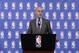 NEW YORK CITY - SEPTEMBER 28: NBA Commissioner Adam Silver speaks during the Board of Governors Press Conference on September 28, 2017 in New York City. NOTE TO USER: User expressly acknowledges and agrees that, by downloading and/or using this photograph, user is consenting to the terms and conditions of the Getty Images License Agreement. Mandatory Copyright Notice: Copyright 2017 NBAE (Photo by David Dow/NBAE via Getty Images)