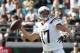 JACKSONVILLE, FL - NOVEMBER 12: Philip Rivers #17 of the Los Angeles Chargers throws a pass in the first half of their game against the Jacksonville Jaguars at EverBank Field on November 12, 2017 in Jacksonville, Florida. (Photo by Logan Bowles/Getty Images)