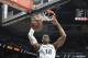 SAN ANTONIO, TX - NOVEMBER 17: LaMarcus Aldridge #12 of the San Antonio Spurs slams the dunk against the Oklahoma City Thunder on November 17, 2017 at the AT&T Center in San Antonio, Texas. NOTE TO USER: User expressly acknowledges and agrees that, by downloading and or using this photograph, user is consenting to the terms and conditions of the Getty Images License Agreement. Mandatory Copyright Notice: Copyright 2017 NBAE (Photos by Mark Sobhani/NBAE via Getty Images)