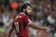 Liverpool's Mohamed Salah gestures during the final match against Leicester City FC at the Premier League Asia Trophy soccer tournament in Hong Kong, Saturday, July 22, 2017. (AP Photo/Kin Cheung)