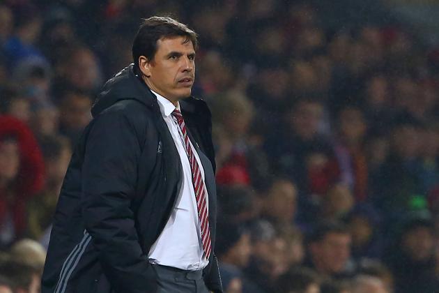 Wales' manager Chris Coleman looks on during the international friendly football match between Wales and Panama at Cardiff City Stadium in Cardiff on November 14, 2017. / AFP PHOTO / GEOFF CADDICK (Photo credit should read GEOFF CADDICK/AFP/Getty Images)