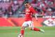 LISBON, PORTUGAL - APRIL 29: SL Benfica's defender from Spain Alex Grimaldo in action during the Primeira Liga match between SL Benfica and GD Estoril Praia at Estadio da Luz on April 29, 2017 in Lisbon, Portugal. (Photo by Gualter Fatia/Getty Images)