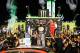 HOMESTEAD, FL - NOVEMBER 19: Martin Truex Jr., driver of the #78 Bass Pro Shops/Tracker Boats Toyota, celebrates in Victory Lane after winning the Monster Energy NASCAR Cup Series Championship and the Monster Energy NASCAR Cup Series Championship Ford EcoBoost 400 at Homestead-Miami Speedway on November 19, 2017 in Homestead, Florida. (Photo by Chris Graythen/Getty Images)