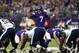 MINNEAPOLIS, MN - NOVEMBER 19: Case Keenum #7 of the Minnesota Vikings calls a play at the line of scrimmage in the first half of the game against the Los Angeles Rams on November 19, 2017 at U.S. Bank Stadium in Minneapolis, Minnesota. (Photo by Hannah Foslien/Getty Images)