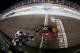 HOMESTEAD, FL - NOVEMBER 19: Martin Truex Jr., driver of the #78 Bass Pro Shops/Tracker Boats Toyota, crosses the finish line to win the Monster Energy NASCAR Cup Series Championship and the Monster Energy NASCAR Cup Series Championship Ford EcoBoost 400 at Homestead-Miami Speedway on November 19, 2017 in Homestead, Florida. (Photo by Sarah Crabill/Getty Images)