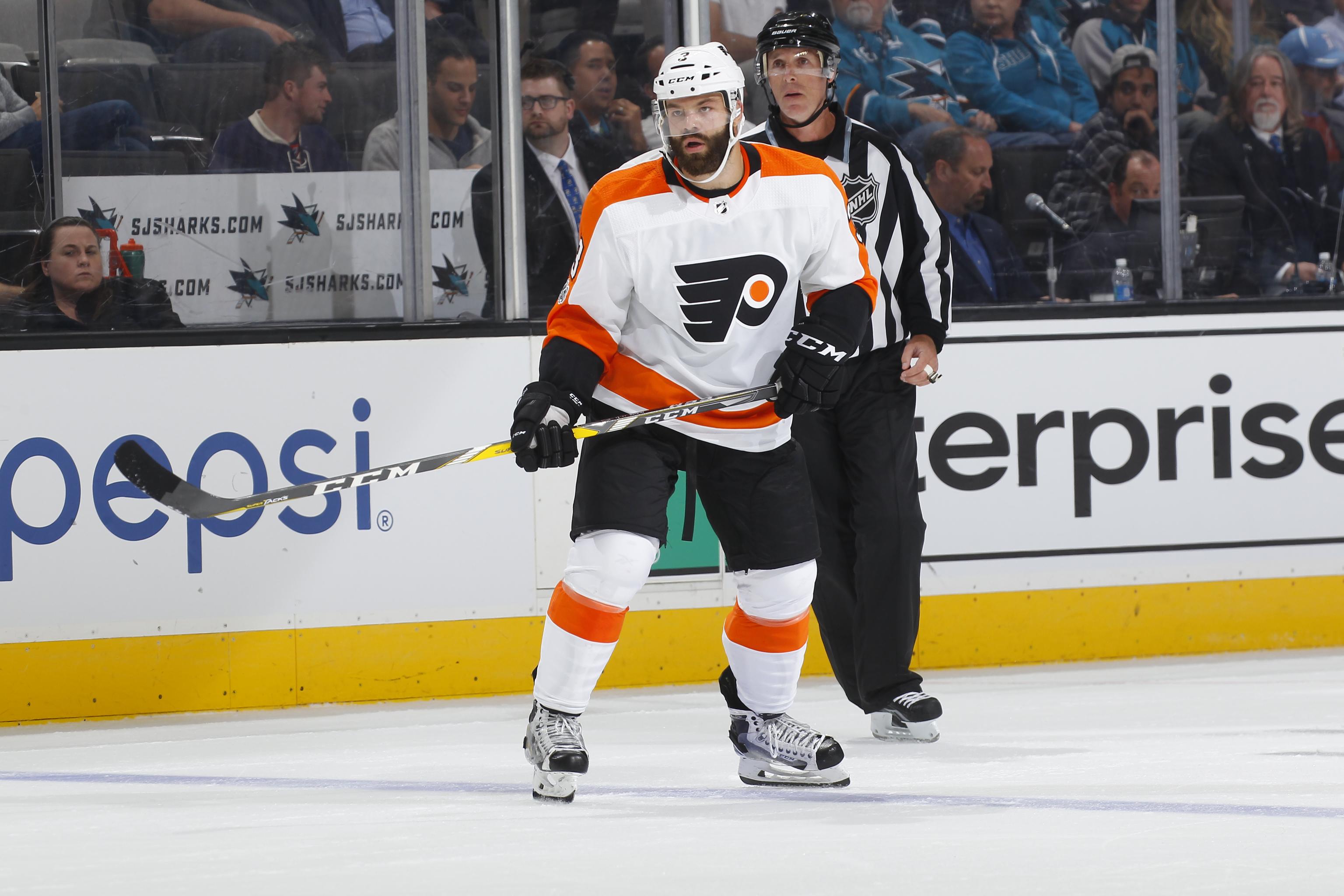 Radko Gudas gets frustrated when all the penalty box water bottles have no  water in them