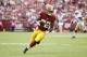 LANDOVER, MD - OCTOBER 15: Samaje Perine #32 of the Washington Redskins runs the ball during a game against the San Francisco 49ers at FedEx Field on October 15, 2017 in Landover, Maryland. The Redskins won 26-24. (Photo by Joe Robbins/Getty Images)