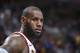 CLEVELAND, OH - NOVEMBER 17: LeBron James #23 of the Cleveland Cavaliers looks on during the game against the LA Clippers on November 17, 2017 at Quicken Loans Arena in Cleveland, Ohio. NOTE TO USER: User expressly acknowledges and agrees that, by downloading and or using this Photograph, user is consenting to the terms and conditions of the Getty Images License Agreement. Mandatory Copyright Notice: Copyright 2017 NBAE (Photo by David Liam Kyle/NBAE via Getty Images)