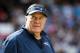 MEXICO CITY, MEXICO - NOVEMBER 19: Head coach Bill Belichick of the New England Patriots looks on prior to the game against the Oakland Raiders at Estadio Azteca on November 19, 2017 in Mexico City, Mexico. (Photo by Buda Mendes/Getty Images)