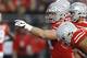 Ohio State offensive lineman Billy Price plays against Illinois during an NCAA college football game Saturday, Nov. 18, 2017, in Columbus, Ohio. (AP Photo/Jay LaPrete)
