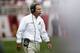 Alabama head coach Nick Saban walks onto the field during the second half of an NCAA college football game against Mercer, Saturday, Nov. 18, 2017, in Tuscaloosa, Ala. (AP Photo/Brynn Anderson)