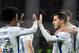Chelsea's midfielder from Belgium Eden Hazard (R) celebrates after scoring a goal from the penalty spot during the UEFA Champions League Group C football match between Qarabag FK and Chelsea FC in Baku on November 22, 2017. / AFP PHOTO / Kirill KUDRYAVTSEV (Photo credit should read KIRILL KUDRYAVTSEV/AFP/Getty Images)