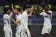 Chelsea's Willian, left, celebrates with his teammates after scoring his sides fourth goal of the game during their Champions League, group C, soccer match between Qarabag FK and Chelsea at the Baku Olympic stadium in Baku, Azerbaijan, Wednesday, Nov. 22, 2017. Chelsea won the game 4-0. (AP Photo/Pavel Golovkin)
