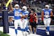 ARLINGTON, TX - NOVEMBER 23: Hunter Henry #86 of the Los Angeles Chargers and Austin Ekeler #30 of the Los Angeles Chargers celebrate a touchdown in the second half of a football game against the Dallas Cowboys at AT&T Stadium on November 23, 2017 in Arlington, Texas. (Photo by Wesley Hitt/Getty Images)